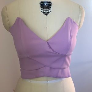 NWT medium Tobi purple crop top
